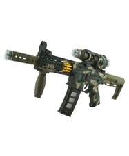 Kids Special Forces Army Toy Camo M4 Rifle Tactical Flashing Lights & Sounds UK