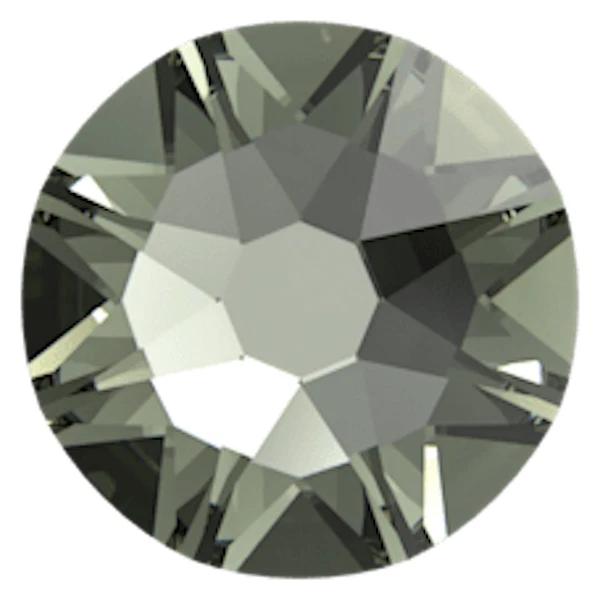 DIAMANTE NEGRO Gris 16ss 4mm 2088 IHC Austria Cristal Estrás Plano 144 piezas Foto 2 de 4