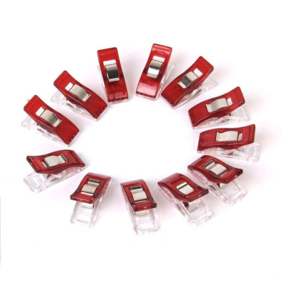25 Stoffklammern rot Wonder Clips Nähklammern Wonderclips 10x27mm