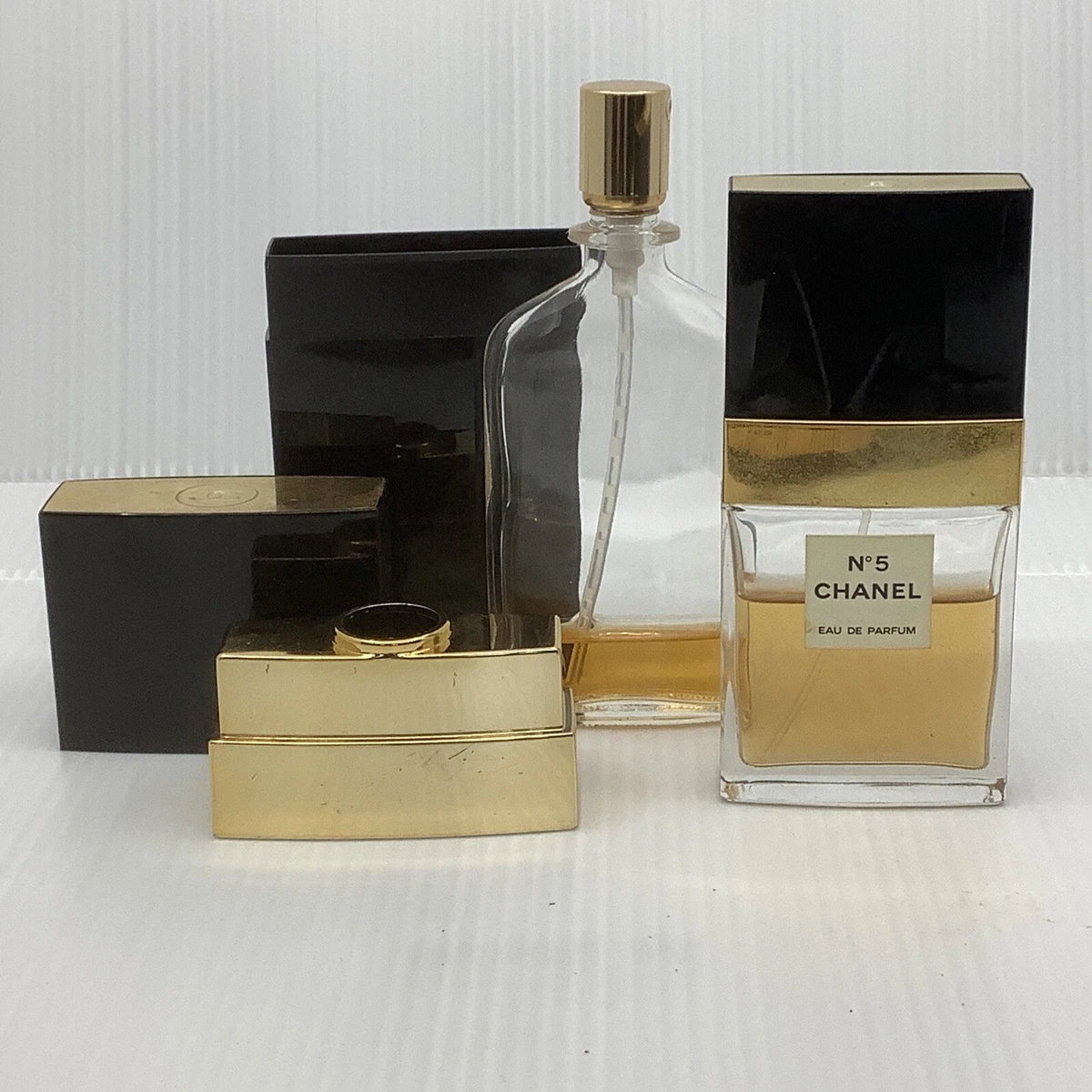 Vintage 2.5 Oz Chanel No 5 Eau de Toilette EDT Spray Case Only + empty  bottle 