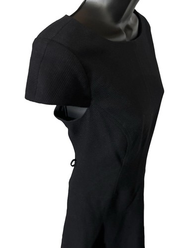 Jones New York Sz 8 Cap Sleeve Drop-waist Black Lined Dress, Career Office Aline - Picture 6 of 9