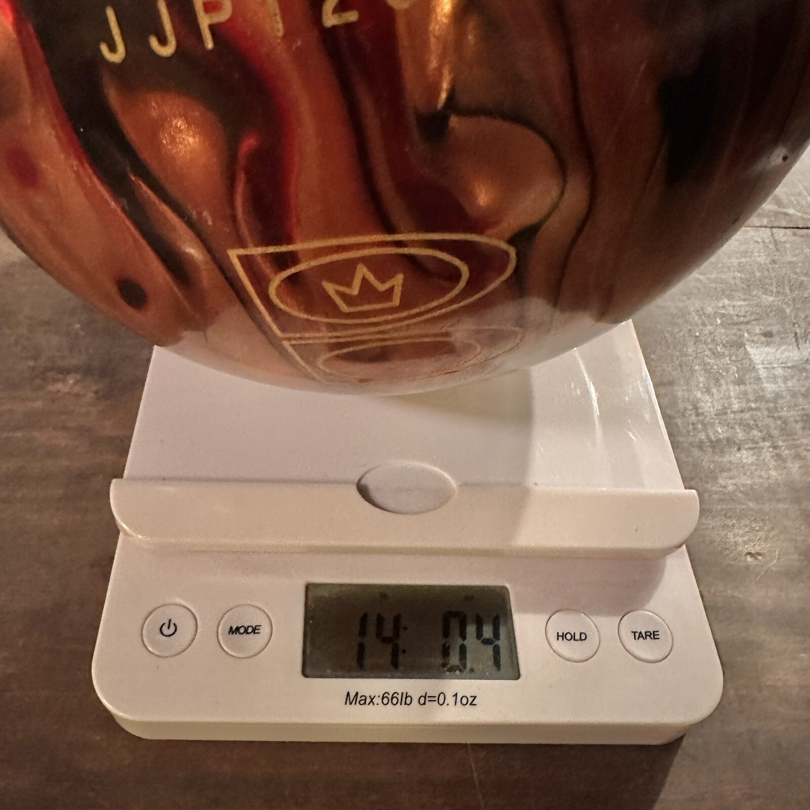 Brunswick Rhino Red/Black/Gold Pearl Bowling Ball 14 lbs