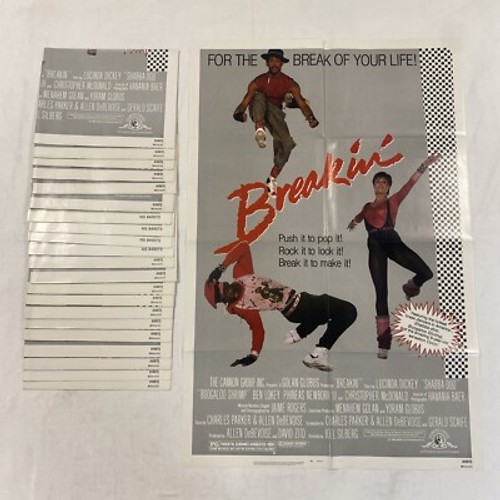 *NUEVO* 1984 BREAKIN ORIGINAL SIN USAR NSS 27x41 ¡PÓSTER DE PELÍCULA BREAKDANCE ICÓNICO! - Imagen 1 de 7