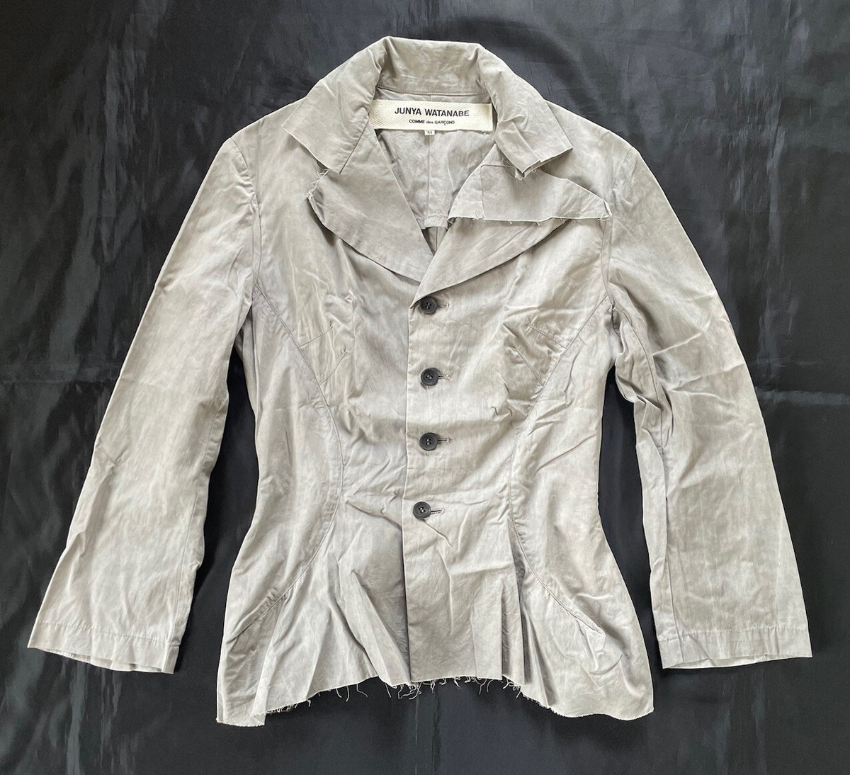 トップス JUNYA WATANABE COMME DE GARCONS AD2002 Junya Watanabe Comme Des Garcons Hand Dyed Vintage Jacket