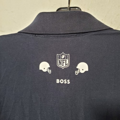Dallas Cowboys Polo Shirt Mens XXL Blue Short Sleeve NFL Hugo Boss NWT - Picture 12 of 12