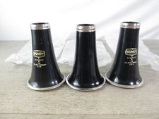 NEW Lot/3 Used Bundy 1400 Plastic Bb Clarinet Bells, Chip On Bottom Edge NEW