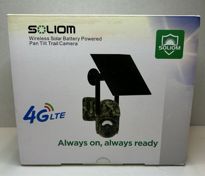 SOLIOM S50 4G Cellular Trail Hunting Camera, Wireless Outdoor Security Camera