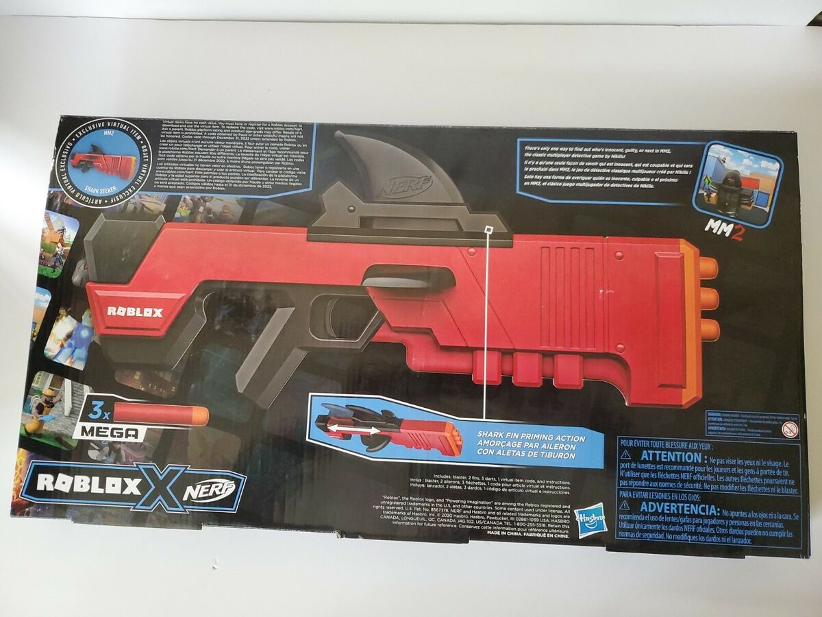 MM2 Roblox Shark Seeker Nerf gun, Hobbies & Toys, Toys & Games on