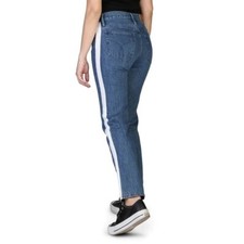 Calvin Klein Women's Straight High Rise Jeans 29X32 Button Fly Premium Italian
