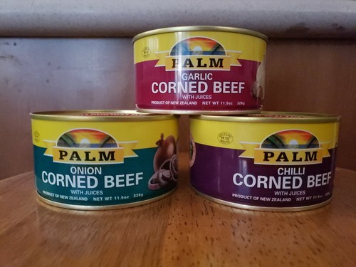 PALM CORNED BEEF WITH JUICES 11 5 Oz 326g CHILI GARLIC ONION FLAVOR 9403145300065 EBay