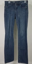Madewell dark wash Rail Striaght denim blue jeans ladies 28W x 34L