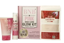 BNB Pink Glow Kit (Toneup Facewash + Saffron Mask + Pink Glow Sunscreen SPF-60)