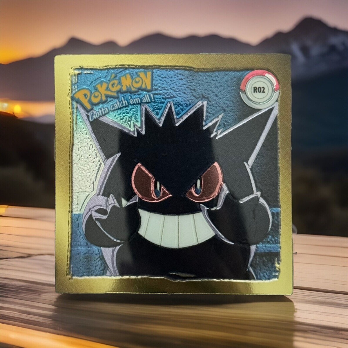 ポケモン ゲンガー ステッカー ゴールド　キラキラ　ホログラム artbox ポケモン ゲンガー ステッカー ゴールド キラキラ ホログラム