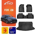 <!--F#f_0-->Floor Mats Boot Liner for Hyundai i30 Hatch 2018-2025 Cargo Trunk Luggage Tray<!--F/-->