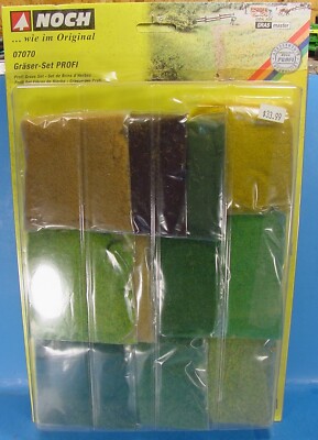 N/S/HO/HOn3 NOCH 07070 PROFI GRASS ASSORTMENT SET FOR USE WITH FLOCKING MACHINES