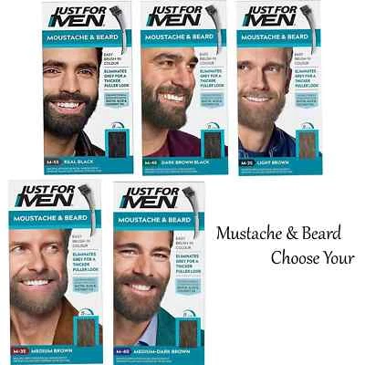 Just For Men Moustache & Beard Dye Eliminates Grey For a Thicker Fuller Look UK