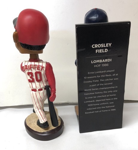 Ken Griffey Jr And Erine Lombardi Bobble Heads MLB Cincinnati Reds - Picture 3 of 3