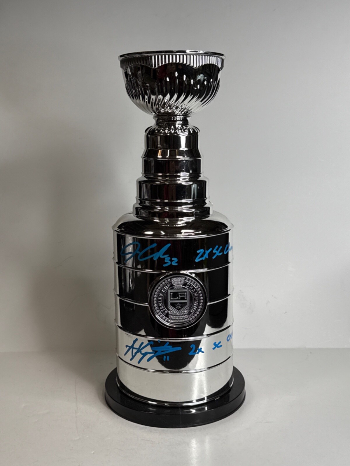Anze Kopitar Autographed Signed Los Angeles Kings & Quick 14' LA Kings Stanley Cup Champions Trophy PSA 