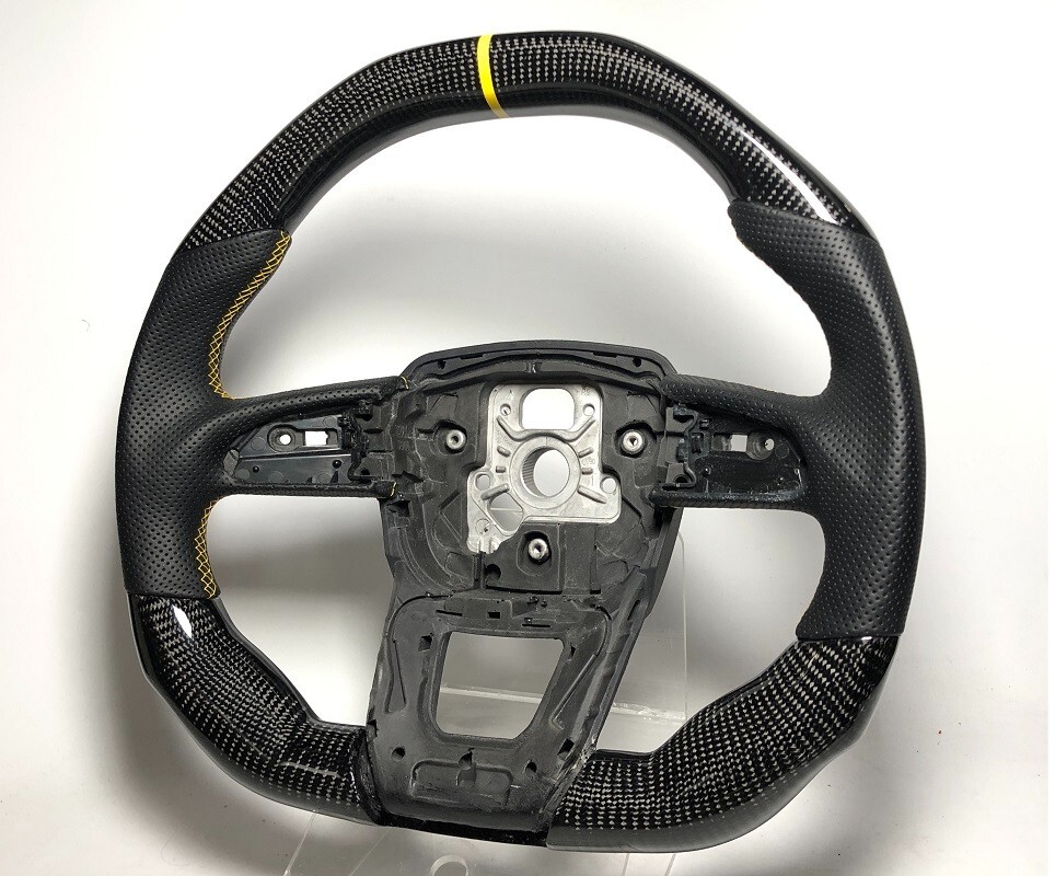 Carbon flat top Sport steering wheel Lamborghini URUS models No Exchange Yellow