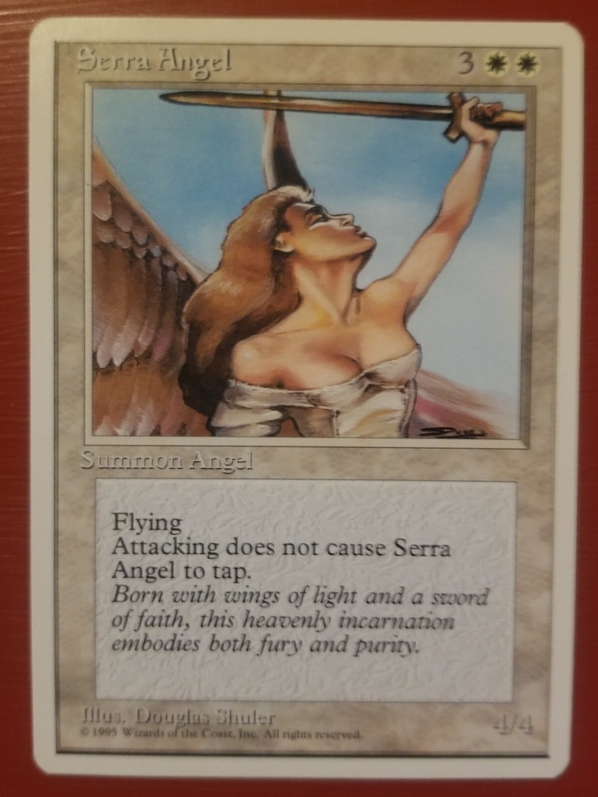 MTG Magic the Gathering Serra Angel Fourth Edition NM