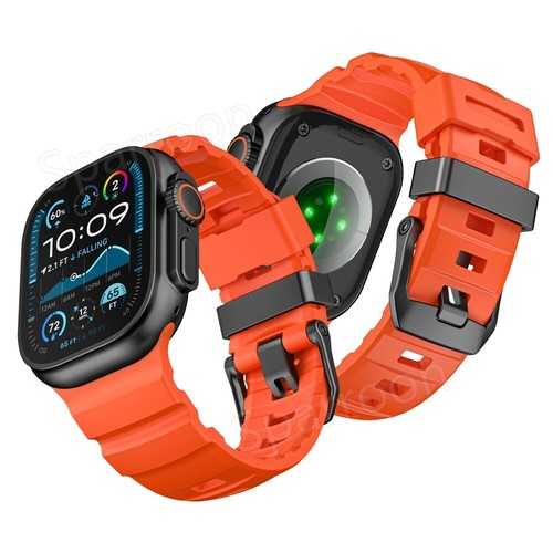 Durable Trail Loop Rugged Silicone Strap for Apple Watch Ultra 2 Band 45/46/49mm - Zdjęcie 9 z 73