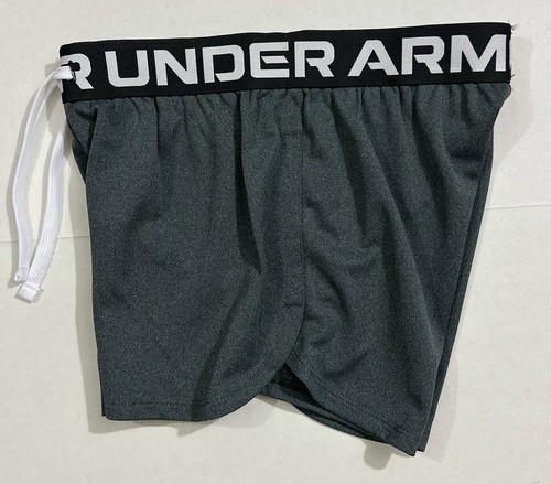 New Under Armour Size Medium Girls Play Up Shorts Gray Youth 1363372 - Picture 3 of 3