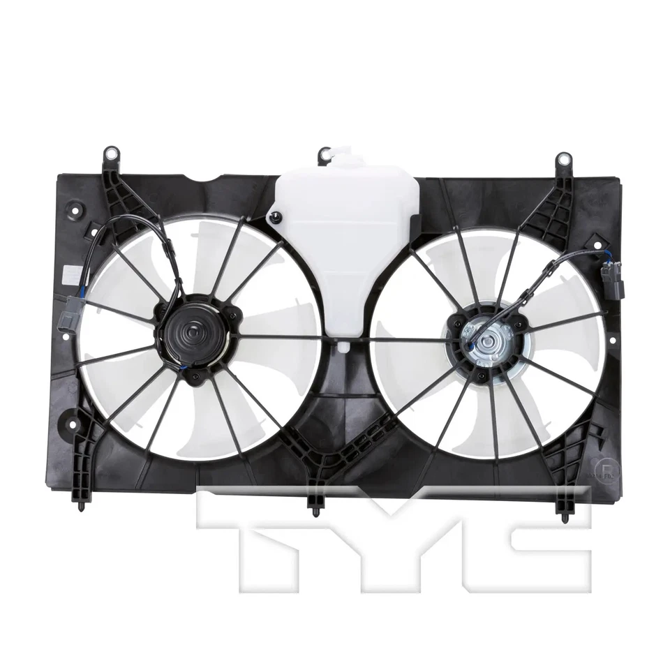 Conjunto de ventilador condensador y radiador doble TYC 621580 para Honda Accord 03-07 Foto 4 de 4