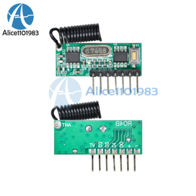 315/433MHz RF Module Receiver Remote Control 4 Channel Learning Decoder Board