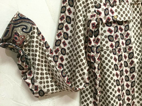 BCBGMAXAZRIA Womens Siz M 8 10 Tunic Top Shirt Blouse Stretch Beige Orange Brown - Picture 9 of 12