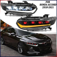 Red Devil Eye LED Headlight For Honda Accord 10Th 2018-2022 Head Lamp Assembly