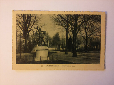 CHARLEVILLE SQUARE DE LA GARE editions Au Gaspillage carte postale ...