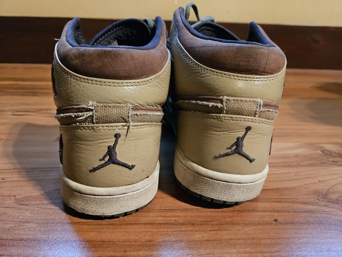 Nike Air Jordan 1 Mid Retro Armed Forces 325514-231 Brown Tan