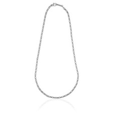 UNOAERRE COLLANA da uomo maglia marina bronzo placcato argento (2513)