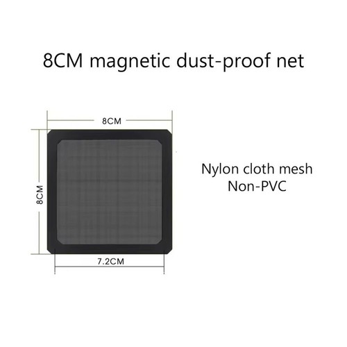 80mm 90mm 120mm 143mm PC Chassis Cooling Fan Dust Filter - Afbeelding 12 van 18