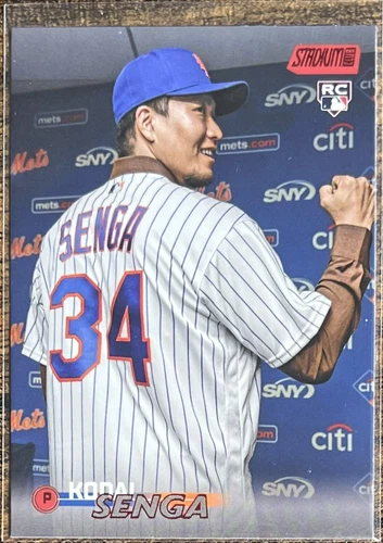 2023 Topps Stadium Club Kodai Senga Red Foil Rookie #185 New York Mets
