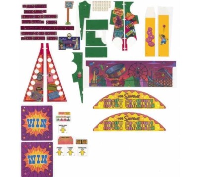STERN SIMPSONS KOOKY CARNIVAL Redemption Game Complete Plastic Set