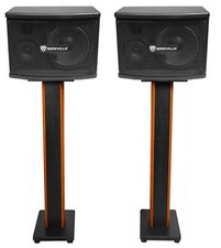 2 Rockville KPS65 6.5" 2-Way 400 Watt Karaoke/Pro Speakers Furniture 36" Stands