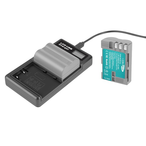 2x 2200mAh EN-EL3e Akku & Dual Ladegerät Für Nikon D100 D200 D700 D80 D300S D70S - Bild 8 von 13