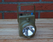 Lampe Eisemann Handlampe Bundeswehr Bergbau Industrie Defekt als Dekoelement