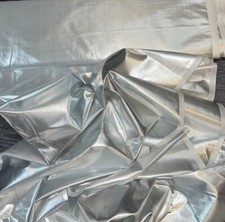 Silver  Metallic Lame 36” Long Buy Meter New