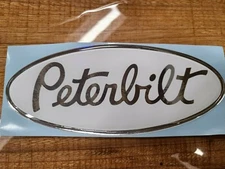 white replacement peterbilt decal emblem genuine oem size and fit universal p330