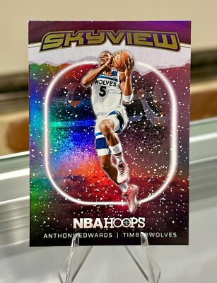 2024-25 Panini NBA Hoops WINTER SNOW - ANTHONY EDWARDS Skyview HOLO FOIL Wolves