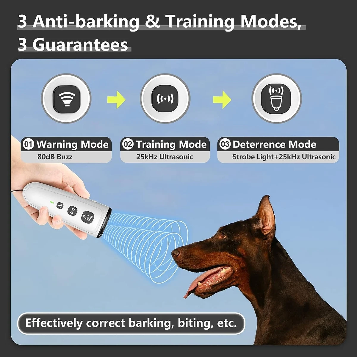 Teptec Bark Deterrent Bark Collar Dogs | eBay