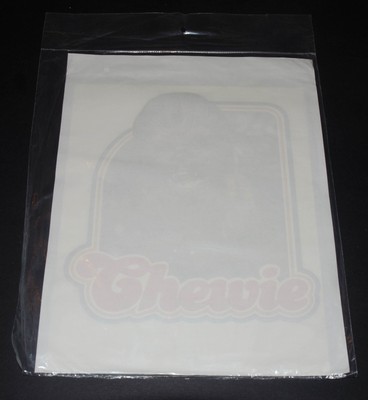 Vintage STAR WARS CHEWBACCA ORIGINAL FACTORS IRON-ON TRANSFER 9'' Sealed  J2