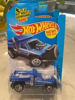 2014 Hot Wheels #50 Hw City-Hw Schutz So Plowed Blau/Schwarz W/Chrom ORUT5
