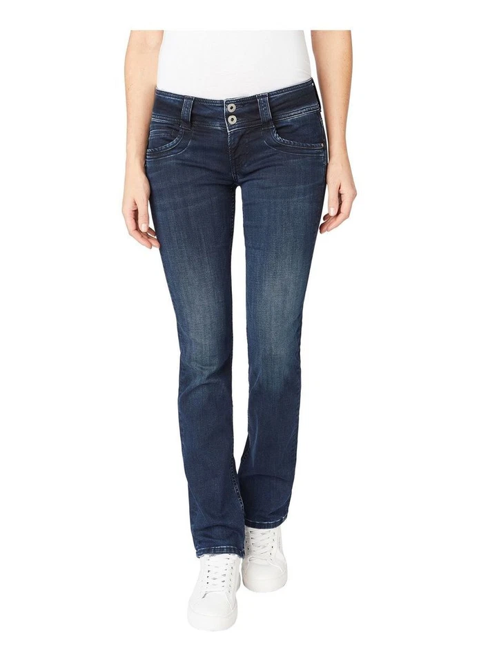 Pepe Jeans Mujeres Jeans Gen - Corte Regular - Azul - Azul Negro W24-W34 Stretch - Imagen 1 de 1