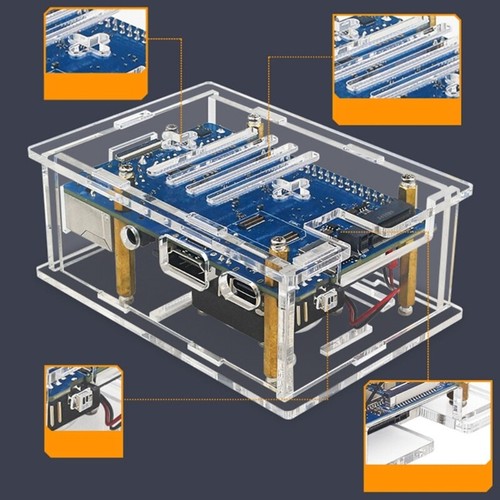 Transparent Acrylic Protector Case For PI 4A Ensuring Optimaled Cooling Box - Afbeelding 5 van 8