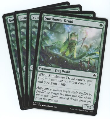 x4 Sunshower Druid - 0195 - Bloomburrow MTG (BLB) - C Regular