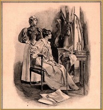 1895 Ivory Soap Maid Vanity Woman Edwardian Night Dress Print Ad IN STORE SALE