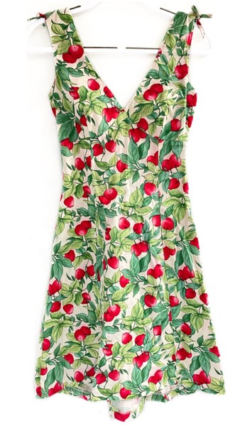 Vintage Cosgriff Cherry-Print Fit & Flare Dress | Size 6 | Good Condition